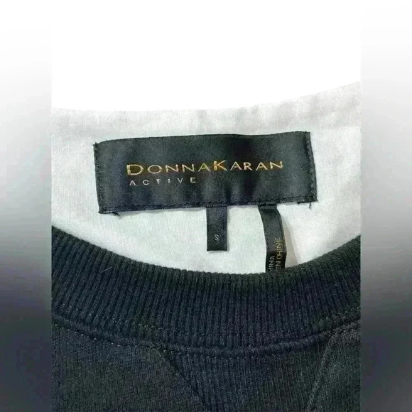 Donna Karan Active Black and White Sweatshirt Front/Dress Shirt Back Dress Small - Picture 4 of 11
